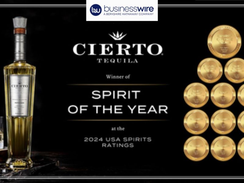 Photo for: Cierto Tequila Named Spirit of the Year at the 2024 USA Spirits Ratings